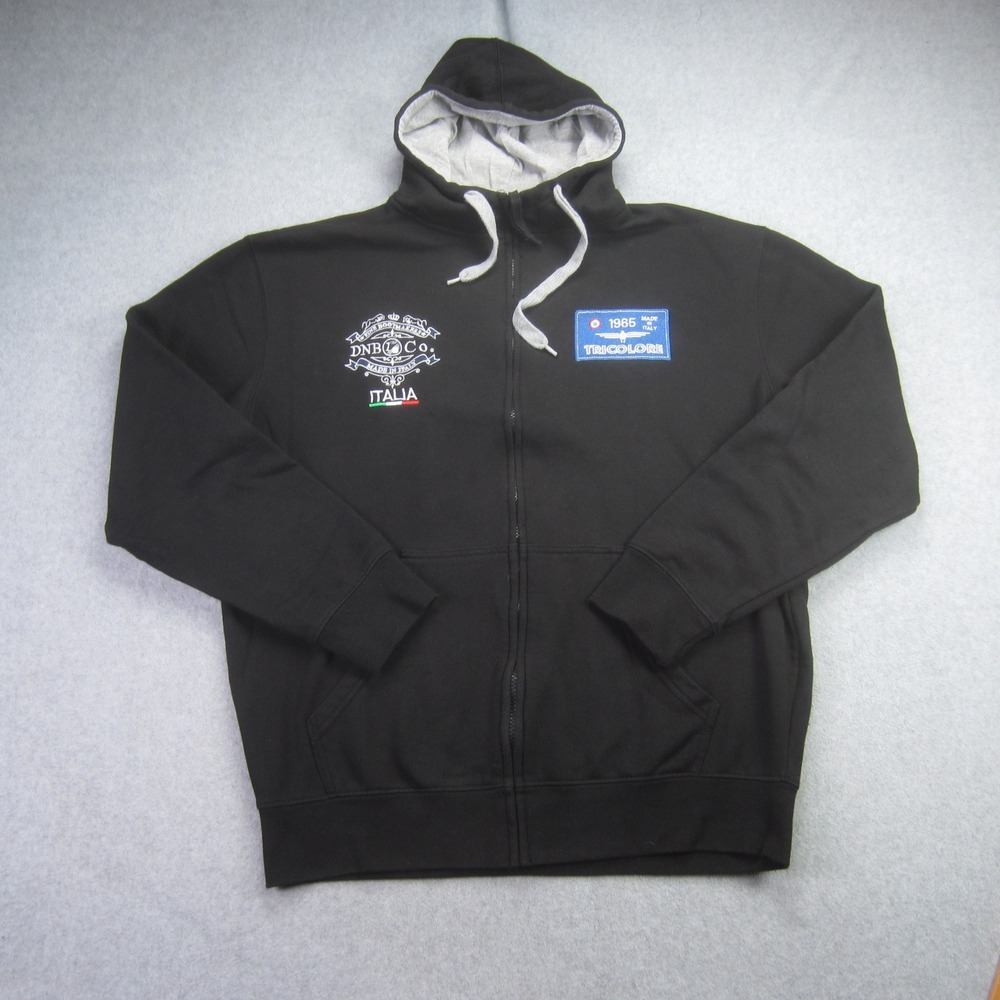 JRC Collection Jacket‎ Womens XL Black Zip Up DeNiro Boot Co Italia Hoodie